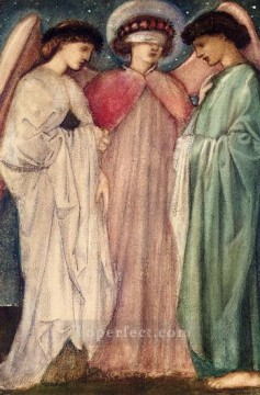El primer matrimonio prerrafaelita Sir Edward Burne Jones Pinturas al óleo